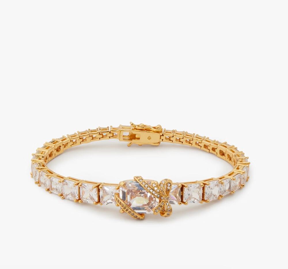 Kate Spade Pave Present Crystal Tennis Crystal Bracelet